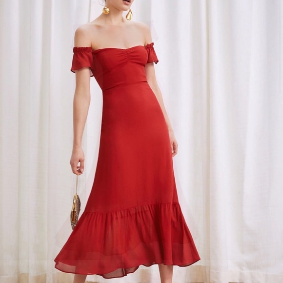 Reformation Dresses & Skirts - NWT Reformation Butterfly Dress Cherry